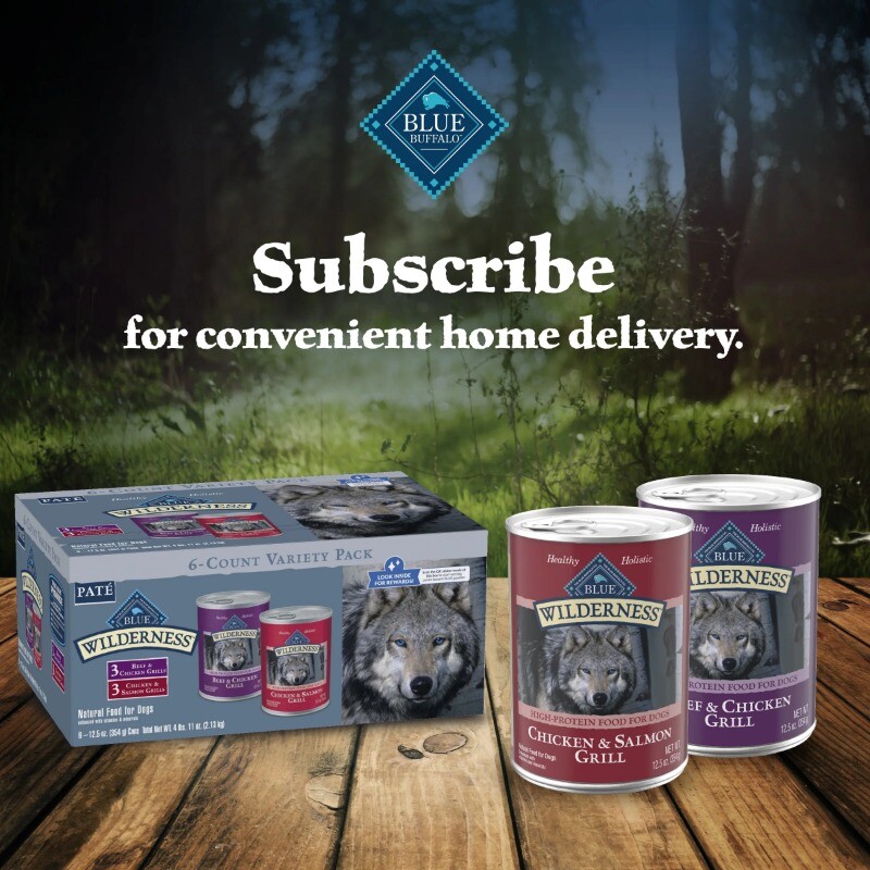 Blue Buffalo Wilderness Adult Wet Dog Food Variety Pack, 12.5-oz. Cans, 6 Count