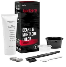 Godefroy Barbers Choice 3 Application Beard and Mustache Dye for Men, 6 Weeks of