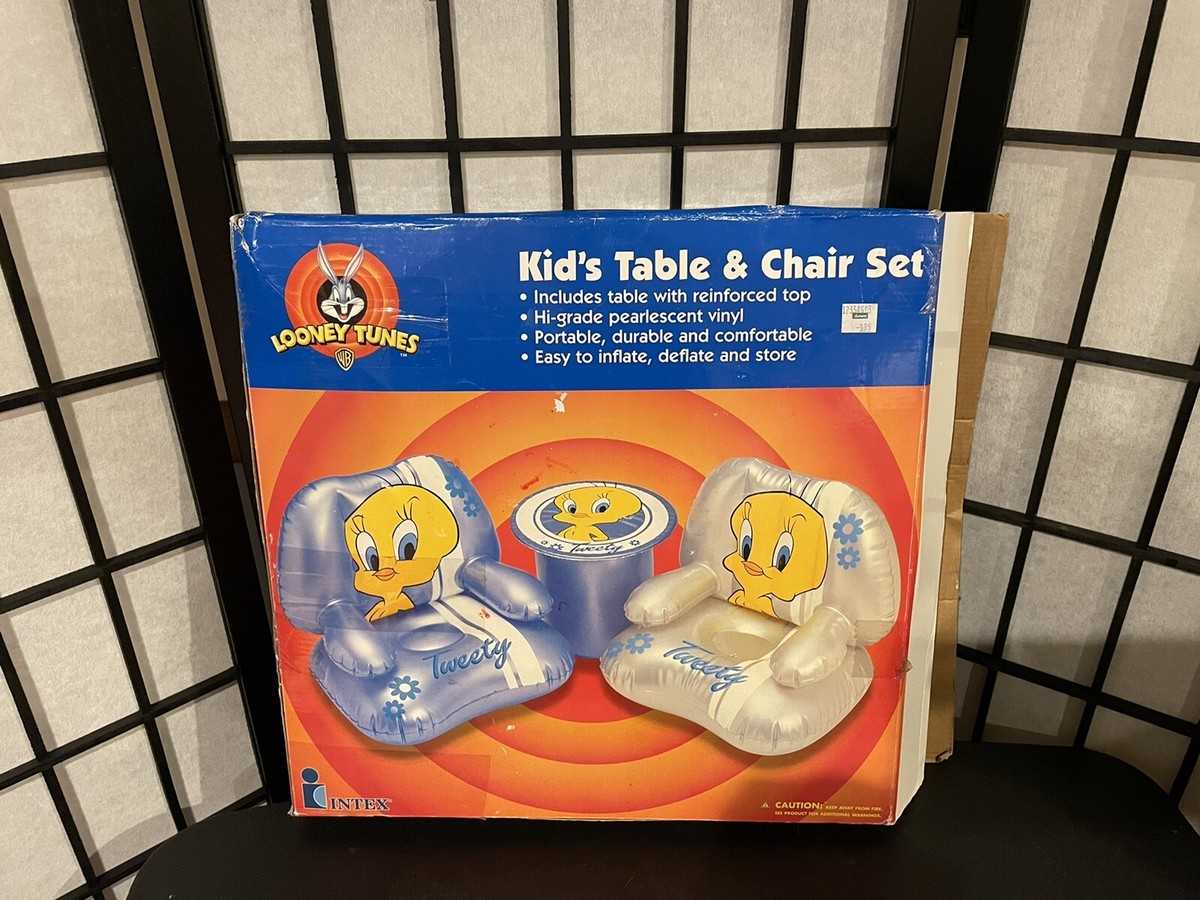 Kids Table And Chairs Set Intex Looney Tunes Tweety Bird