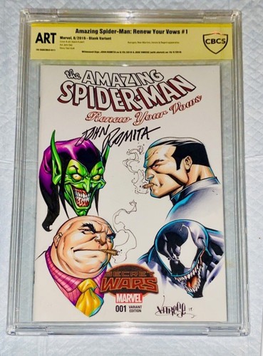 INCREÍBLE SPIDER-MAN #1 CBCS 9.8 SS ARTE ORIGINAL JOHN ROMITA SR & JOSE VARESE - Imagen 11 de 12