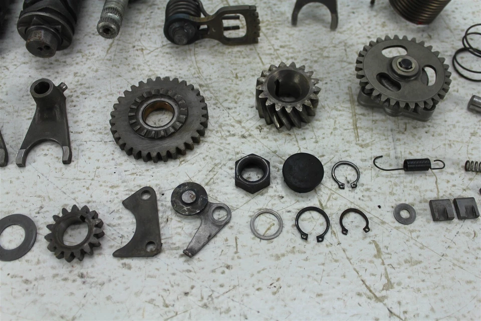 Kawasaki KLX125 2004 transmisión engranajes eje cambio horquillas de tambor Foto 3 de 4