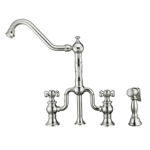Whitehaus WHTTSCR3-9771-NT Twisthaus Plus Bridge Faucet - Picture 3 of 10