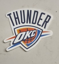 OKC Thunder Decal Basketball Nba Sticker Small