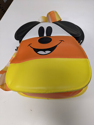 Disney Halloween Candy Corn Mickey Mouse Backpack Bag Loungefly NEW