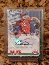 2019 Topps Holiday Metallic Snowflake Trevor Bauer Auto #'d 05/10 Autograph SSSP