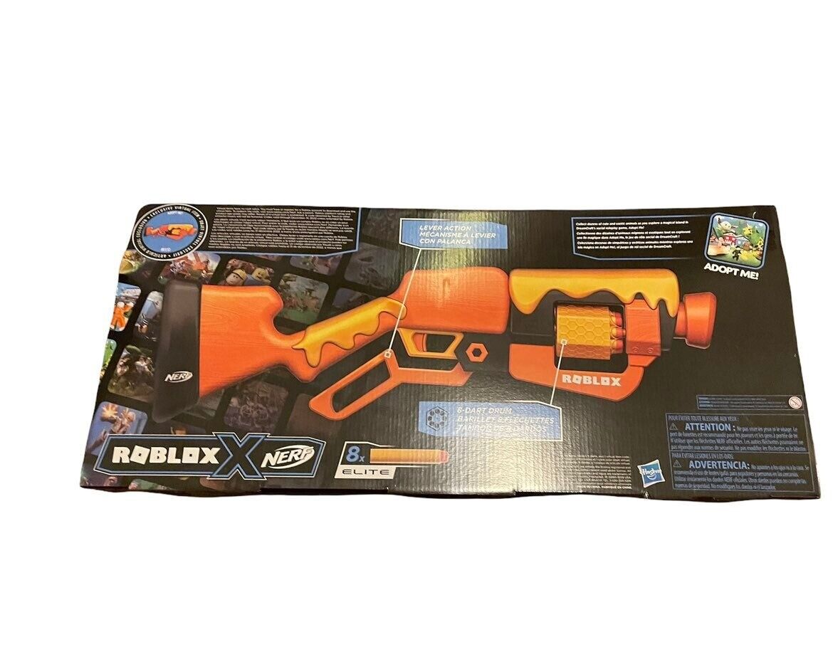 Nerf Roblox Adopt Me!: BEES! Lever Action Blaster, Kids Toy for Boys and  Girls Includes 8 Darts