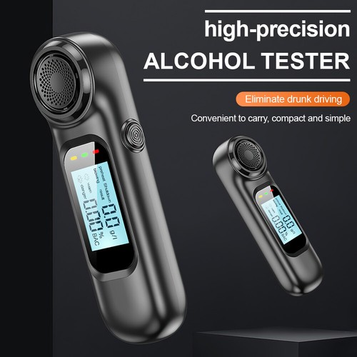 Digital Breath Alcohol Analyzer Tester Air Blowing Breathalyzer Test Detector - Picture 4 of 16