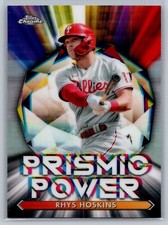 2021 topps chrome baseball prismic power rhys hoskins #PP-13