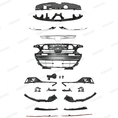 For Accord EX EX-L 2021-22 Bumper Grille/Trims/Support Brackets/Fog Lights/Cover
