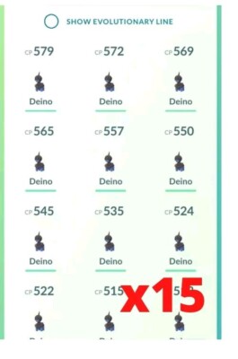  Pokemon Bulk Deino Trades X15  Fast Delivery  