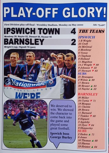 Ipswich Town 4 Barnsley 2 - Play-offs 2000 - Ipswich beworben - Souvenirdruck - Bild 6 von 8
