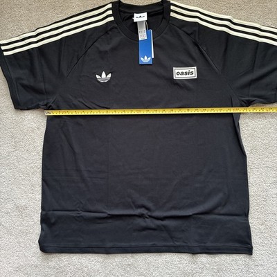 Adidas Originals Men's X Oasis TOUR 3-Stripes Tee Black 2XL XXL