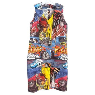 J.W. Anderson Comic Print Sleeveless Dress L UK 12 US 8  Bold RARE