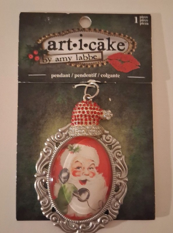 Art I Cake by Amy Labbe Santa Claus Charm Pendant Christmas Holiday New 2013