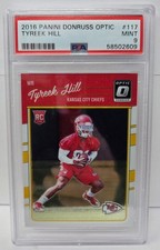 2016 Optic Dolphins Star - TYREEK HILL Rookie RC Football Card PSA 9 MINT