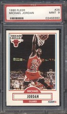 1990 Fleer Basketball Michael Jordan #26 PSA 9 CHICAGO BULLS MINT HOF