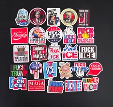 Anti Trump Vinyl Stickers No Kings Not My President Abolish Maga Decal F-Trump