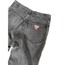 Vintage 80s Georges Marciano for Guess Jeans Women's 28 Black Wash High Waisted
