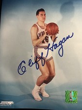 Autographed Photo Cliff Hagan St. Louis Hawks NBA Basketball