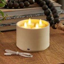 Luminara Flameless Battery Operated Indoor Led Candle, 1.5" x 2.1" - Pearl Ivory