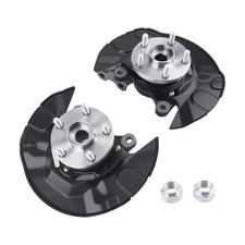 Front Steering Knuckle & Wheel Bearing Hub Assembly for Toyota Corolla Pair 2