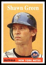 Shawn Green 2007 Topps Heritage #228 Mets MLB READ FREE SHIPPING AutographDen