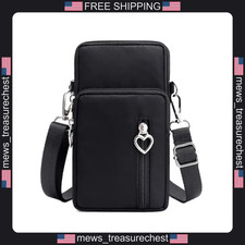 Cell Phone Bag Water-Resistant Crossbody Travel Purse with Adjustable Strap