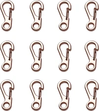 Mini Carabiner Clip Spring Snap Hook Buckle Clasps for Paracord Keychain Backpac