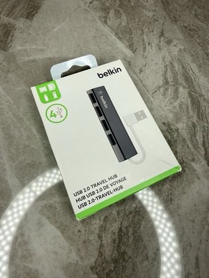 Belkin 4-Port Ultra Slim USB 2.0 Travel Hub BRAND NEW IN BOX