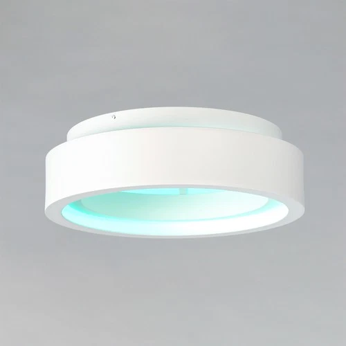 ET2 E35100 iCorona 18"W LED Flush Mount Drum Smart Ceiling - White - Picture 2 of 7