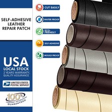 Leather Iron-on Oval Elbow Knee Patches DIY Repair Applique USA