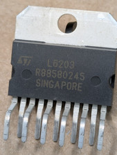 L6203 H-Bridge Motor Driver IC STMicroelectronics 48V 5A Multiwatt-11 Qty 7