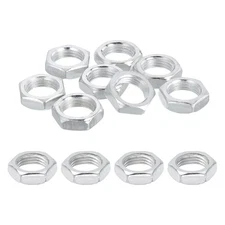 M16x1.5x7mm Steel Hex Nuts, 12Pcs Metal Screw Nuts Fasteners, 22mm Width