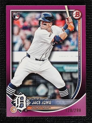 2025 Bowman Fuchsia 128/299 Jace Jung #59 Rookie RC 0zt7