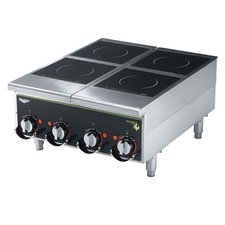 Vollrath 924HIMC Cayenne Four Hob Heavy Duty Induction Hot Plate with Manual Con