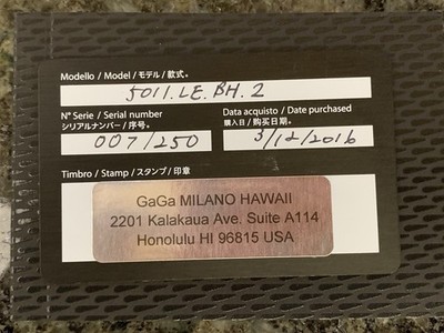 Gaga Milano Beverly Hills Manuale 48 Wristwatch Model 5011.LE.BH.2