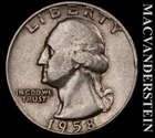 1958-D Silver Washington Quarter - Scarce  Better Date  No Reserve  #L7463