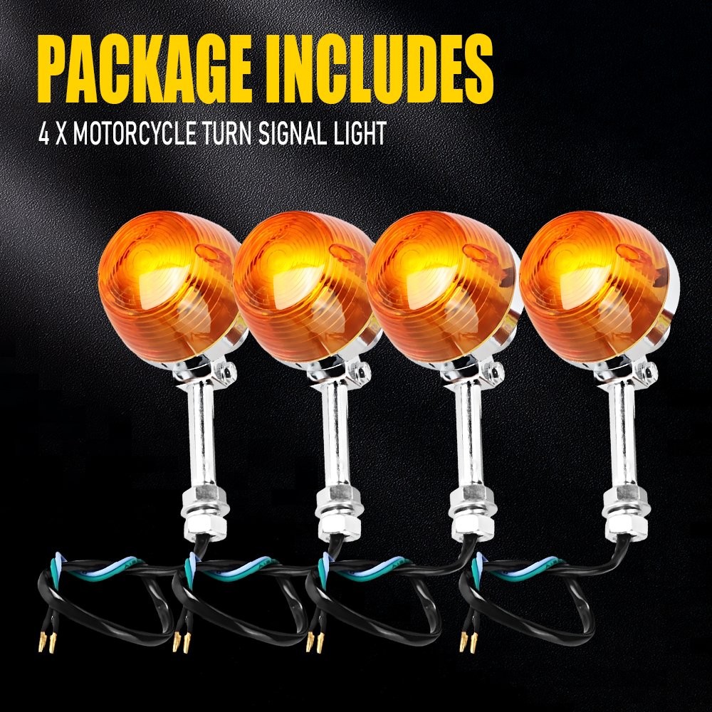 4PCS Turn Signal Indicator Light For Motorcycle Sport Street Racing Bike thumbnail 11