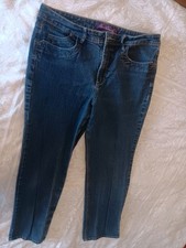 Gloria Vanderbilt Blue Women's Amanda Slimming Jeans - Sz 14 High Rise Straight