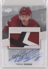 2014 Upper Deck Premier Spectrum Silver 16/25 Tobias Rieder #96 Patch Auto 03hd