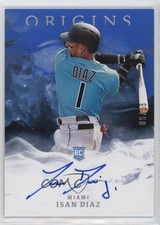 2020 Panini Chronicles Origins Signatures Blue /25 Isan Diaz #11 Auto 12i4