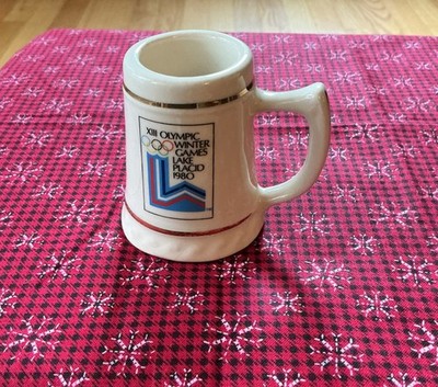 1980 Lake Placid Winter Olympics Mini Stein Louis Baer Ceramics NJ