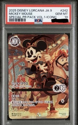 PSA 10 Lorcana : Mickey Mouse Brave Little Prince Iconic Fabled