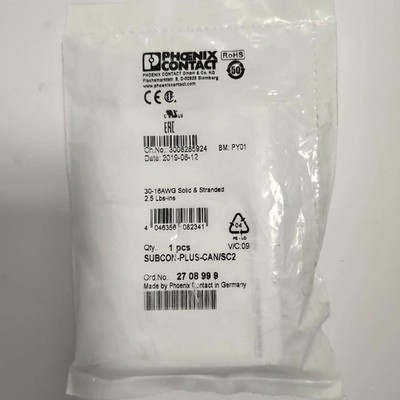 1PC NEW IN BOX Phoenix bus connector SUBCON-PLUS-CAN/SC2 2708999 FAST SHIP *gb