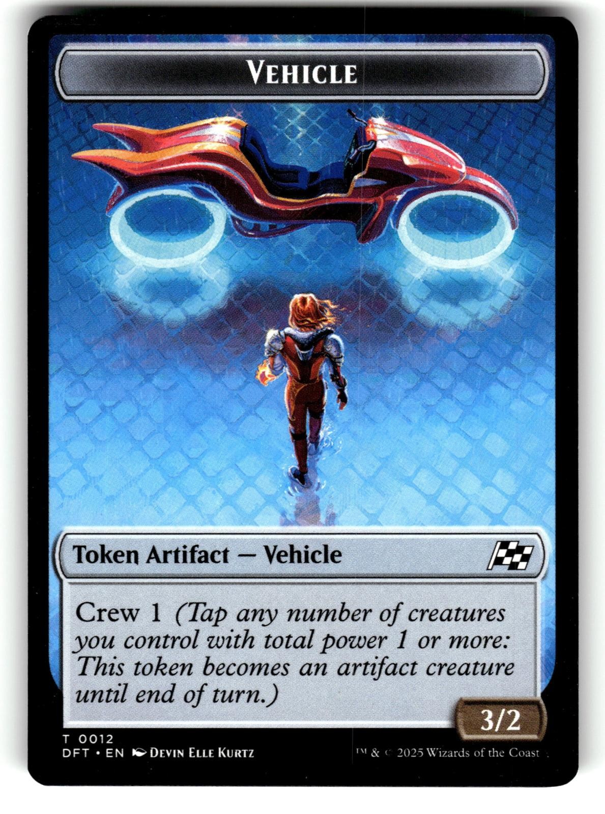 Emblem - Chandra, Spark Hunter // Vehicle  Token 13 // 12 Aetherdrift MTG LP