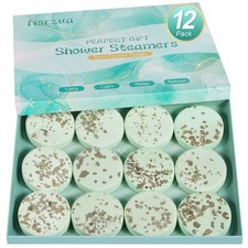 Shower Steamers Aromatherapy Birthday 1 Count Pack of 12 , Mint  Cucalyptus