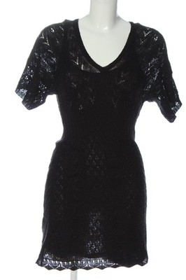 MANGO SUIT Pulloverkleid Damen Kleid Gr. DE 36 schwarz Street-Fashion-Look