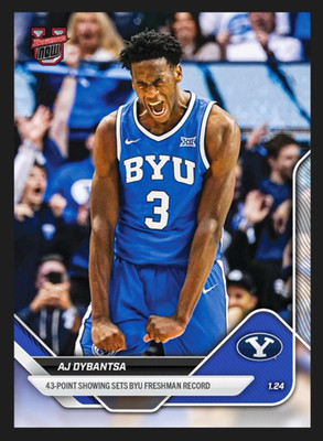 AJ Dybantsa - 2025-26 Bowman U Now Topps Now 43 Point game #58 BYU