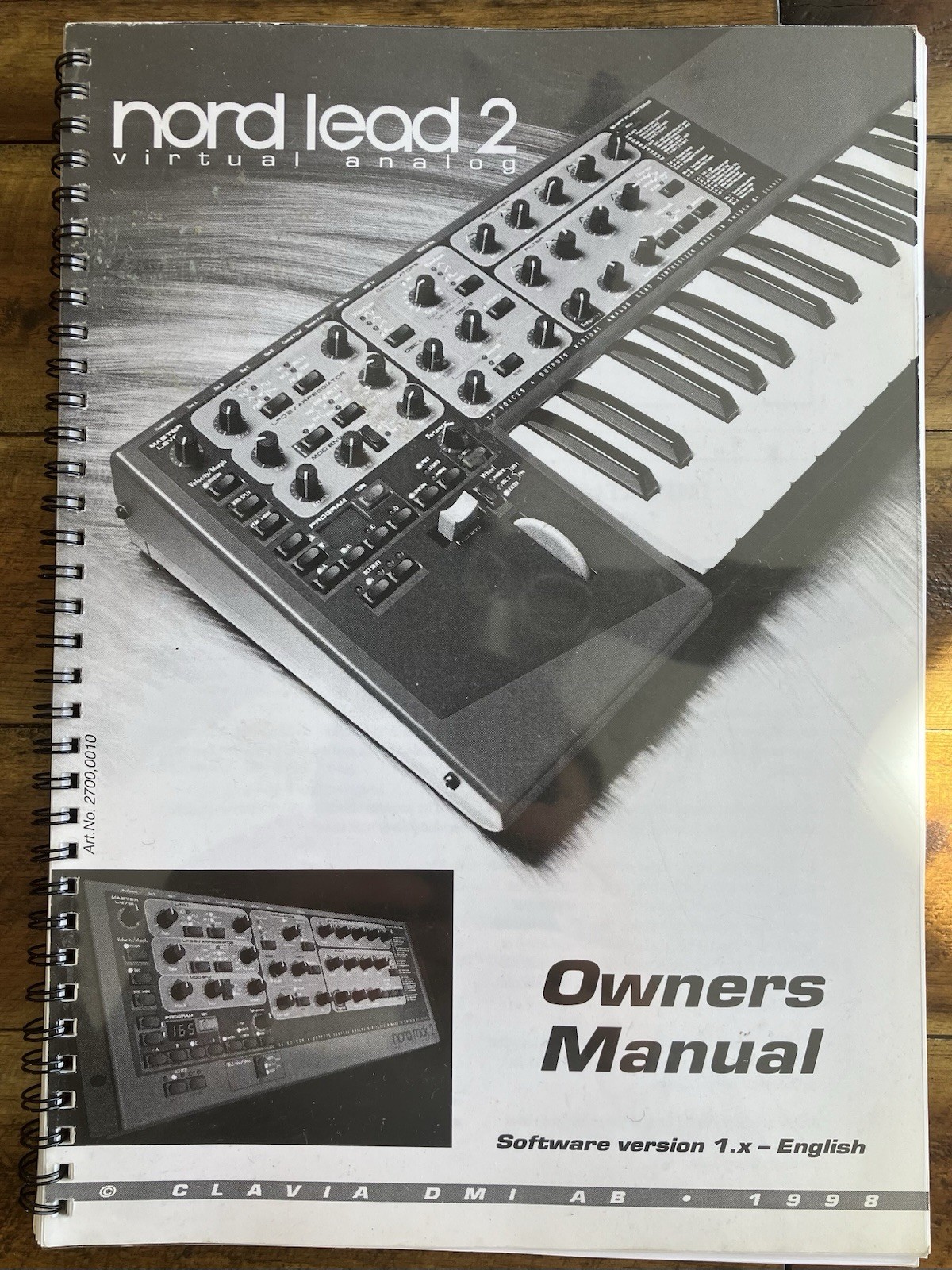 Original Clavia Nord Lead 2 Virtual Analog Owners Manual