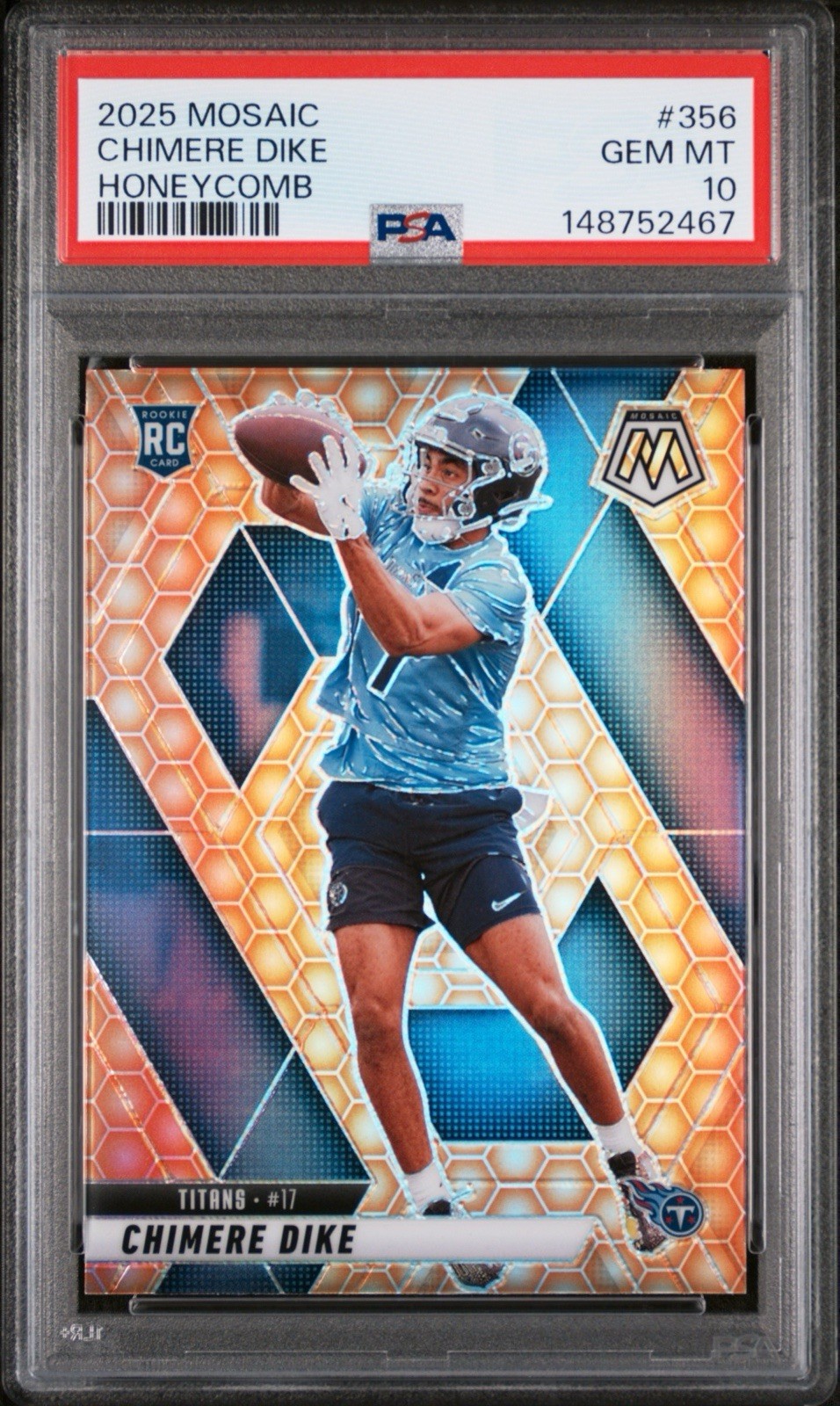 2025 Panini Mosaic Chimere Dike Honeycomb Rookie RC PSA 10 Gem Mint 💎 Case Hit